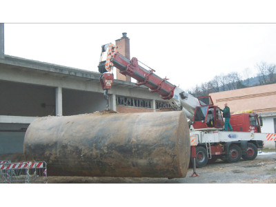 Estrazione cisterna interrata